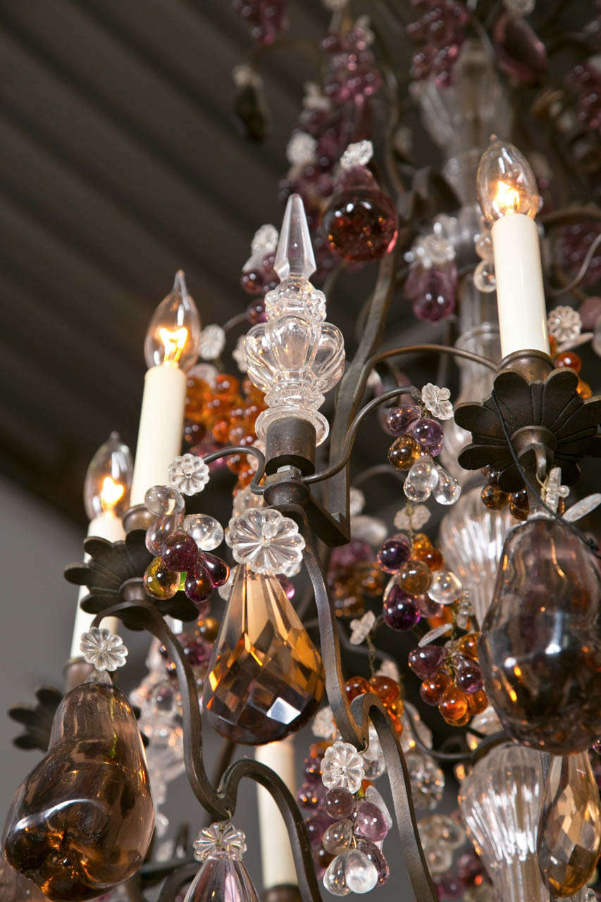 Bronze and Crystal Chandelier 2