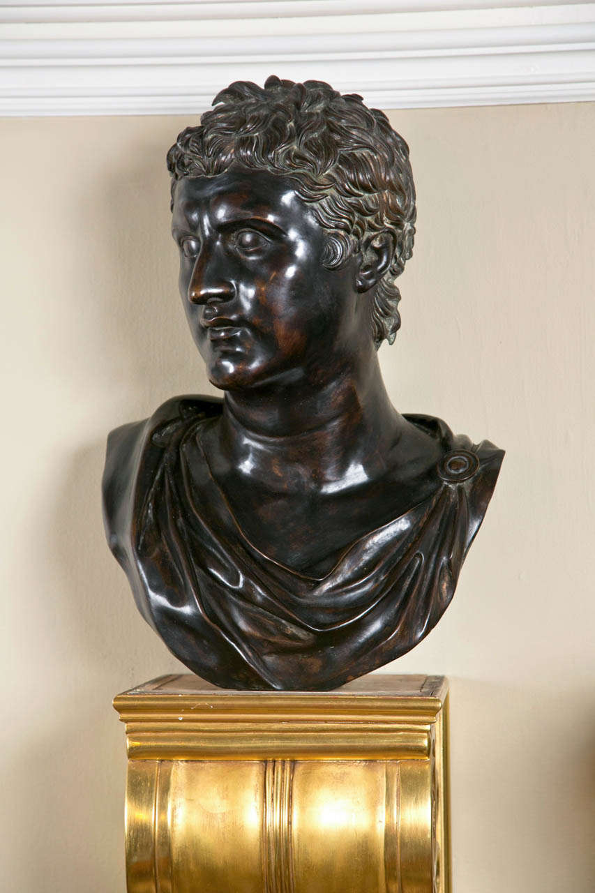 Bronze Bust of Caesar Augustus