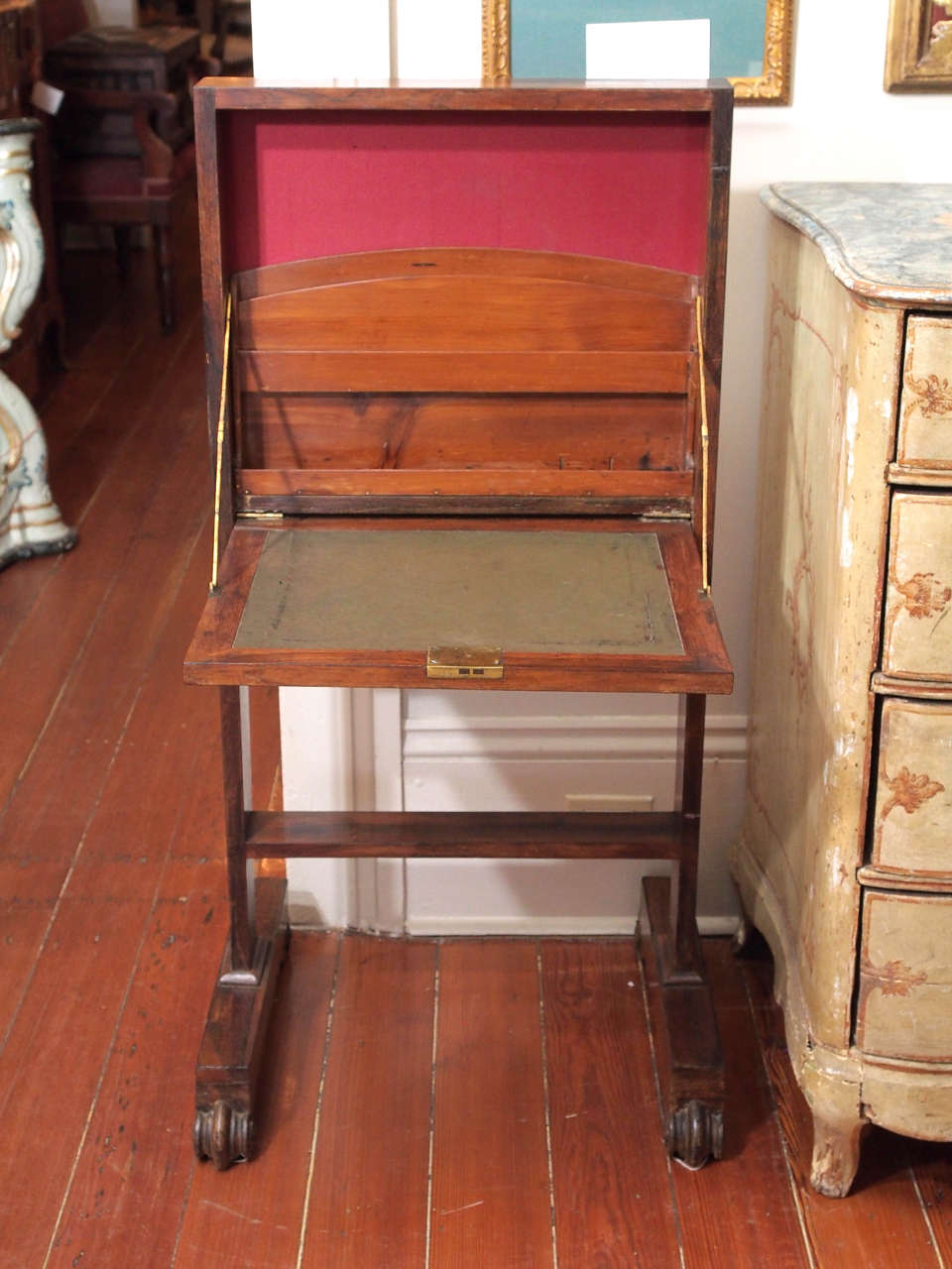 19th Century Folding Writing Table, "Billet Doux"