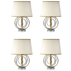 Nice Set of Four 1980s Lamps