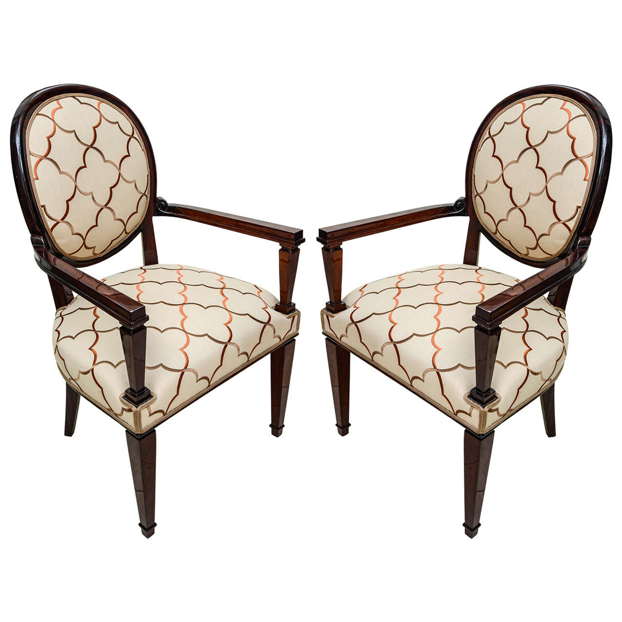 Fabulous André Arbus, Pair of Armchairs For Sale