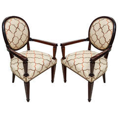 Fabulous André Arbus, Pair of Armchairs