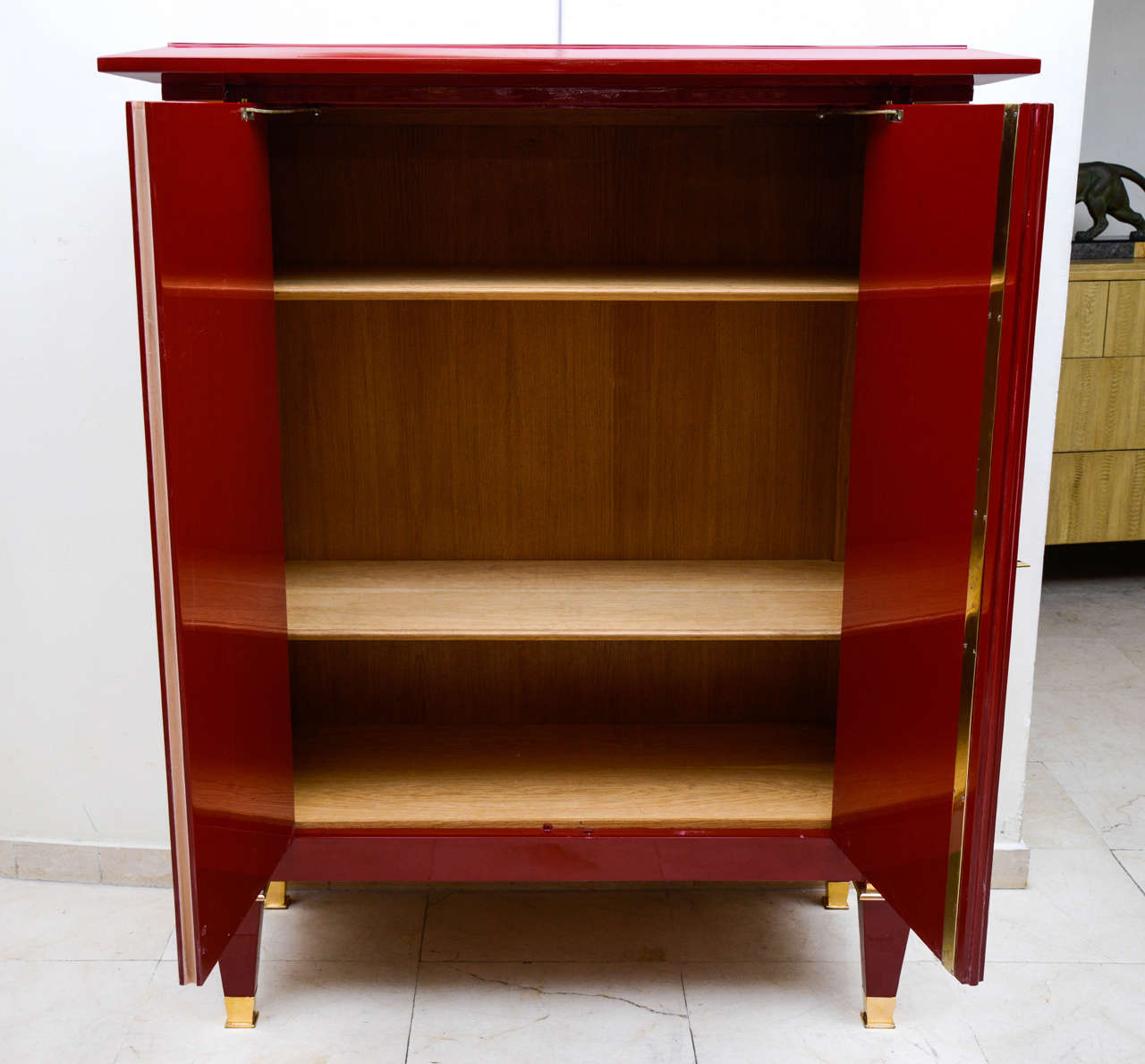 Lacquer Fabulous 1940s Cabinet 