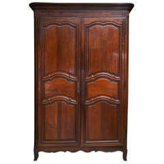 Fine Provincial Louis XV Period Walnut Armoire 4