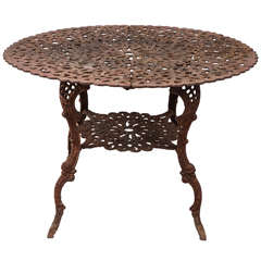 Late 19th Century Victorian Cast Iron Table