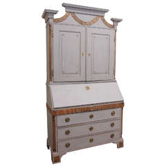 18th Century Gustavian Secretary/Bookcase