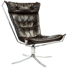 Impeccable 1970's Sigurd Resell Falcon Chair