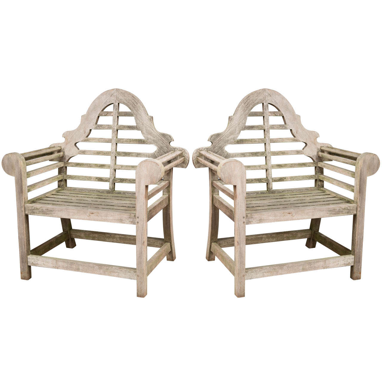Pair of English Lutyen Garden Chairs
