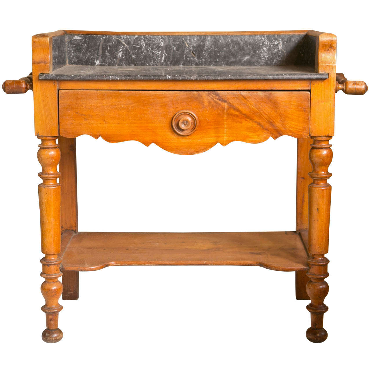French Slate Top Wash Stand For Sale