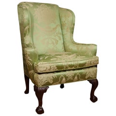 18th Century Walnut Wing Chair
