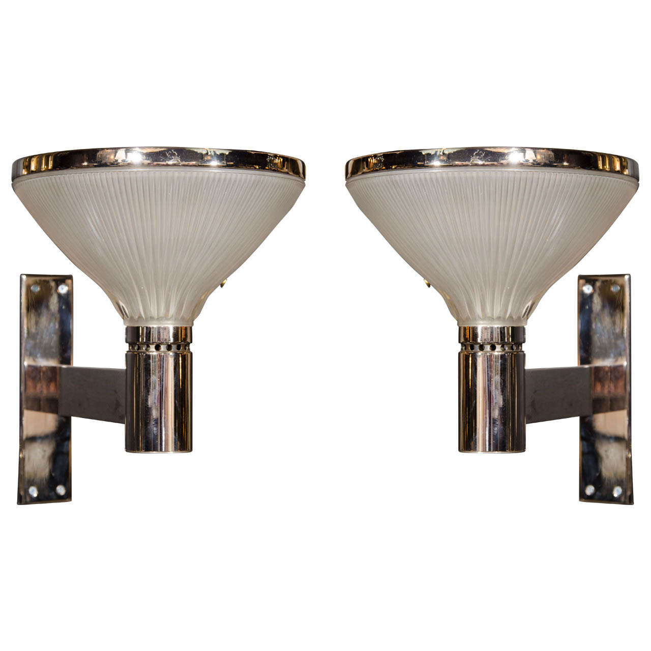 Pair of Mid-Century Uplight Sconces Designed by Sergio Mazza for Artemide