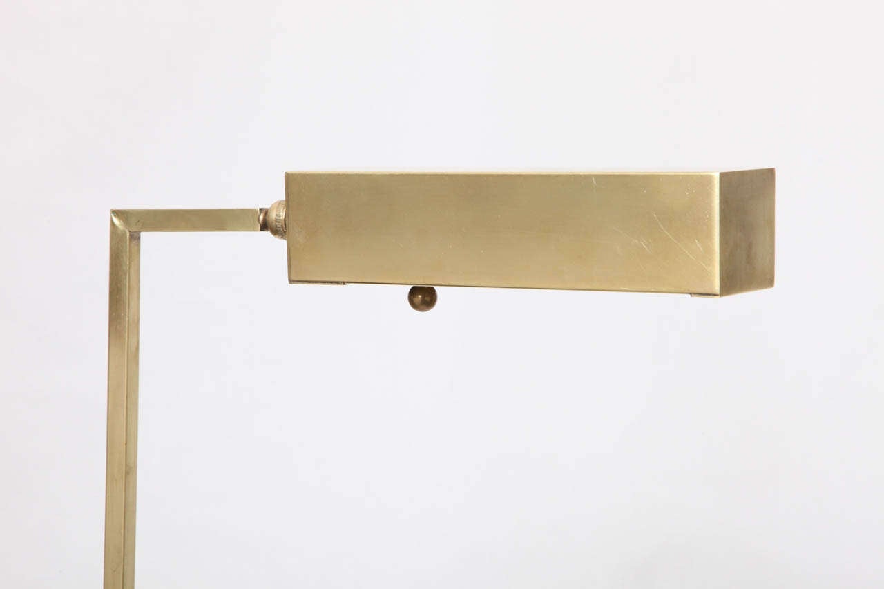 Mid-Century Modern 1950s Articulated Brass Floor Lamp