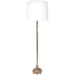 An Exquisite 1920
s Art Deco brass and bronze Floor Lamp