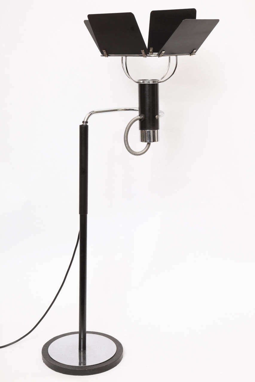 A 1930s American modernist articulated table lamp.