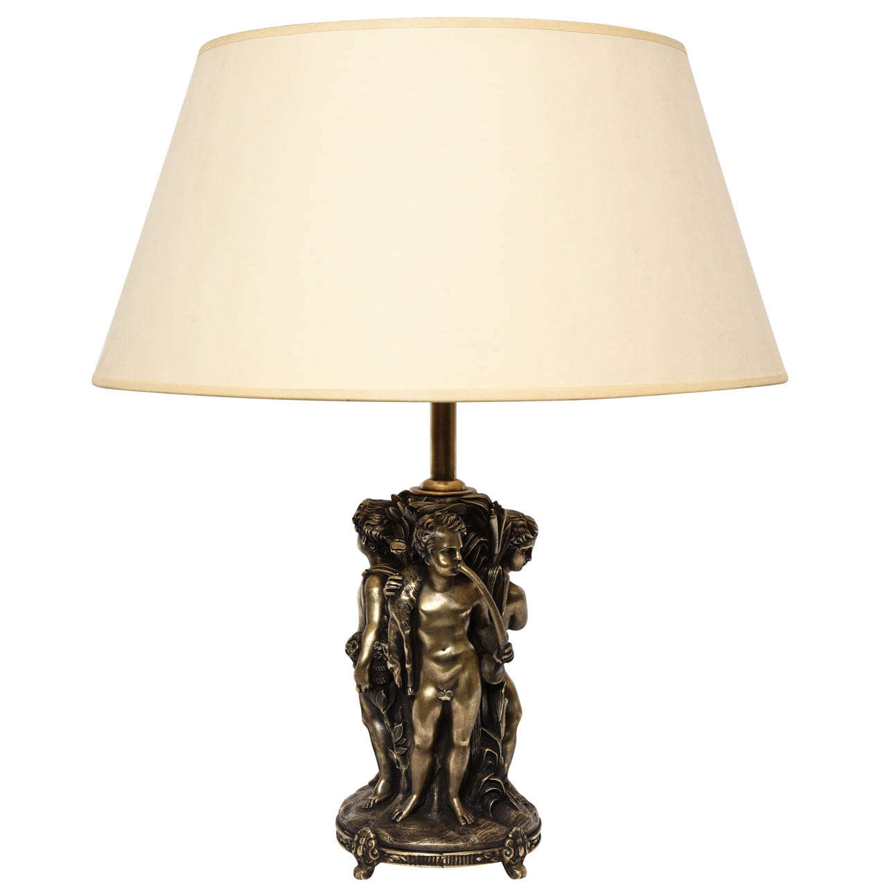 Table Lamp Art Deco Bronze figurative France 1920's For Sale