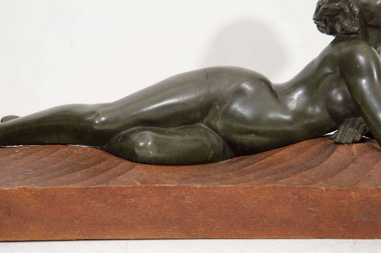20th Century An Art Deco Pair of Bronze Sculptures of 
