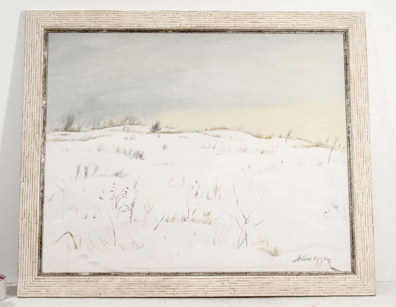 A Columbia County Plein Air impressionist oil on canvas snow scene by Swiss-American Artist John Konstantin Hansegger. The piece is signed in the lower right.

John Konstantin Hansegger (1908-1989) was a unique figure in 20th Century Art, working