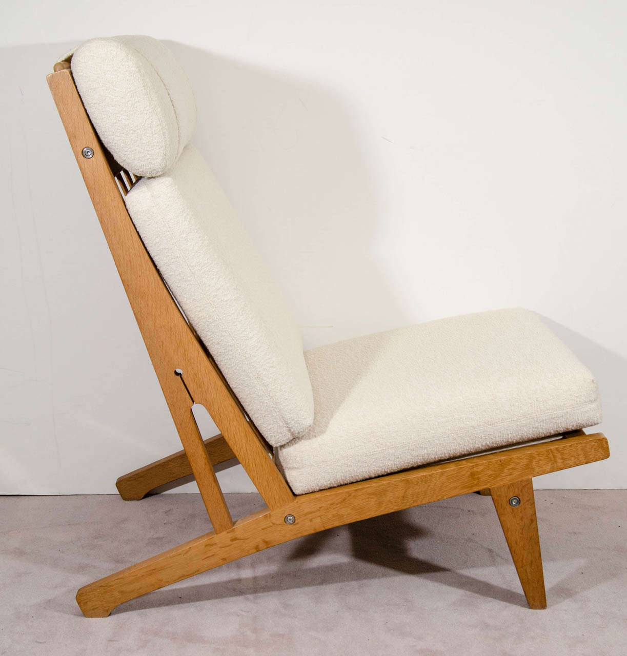 Danish A Mid Century Hans Wegner Lounge Chair By Getama