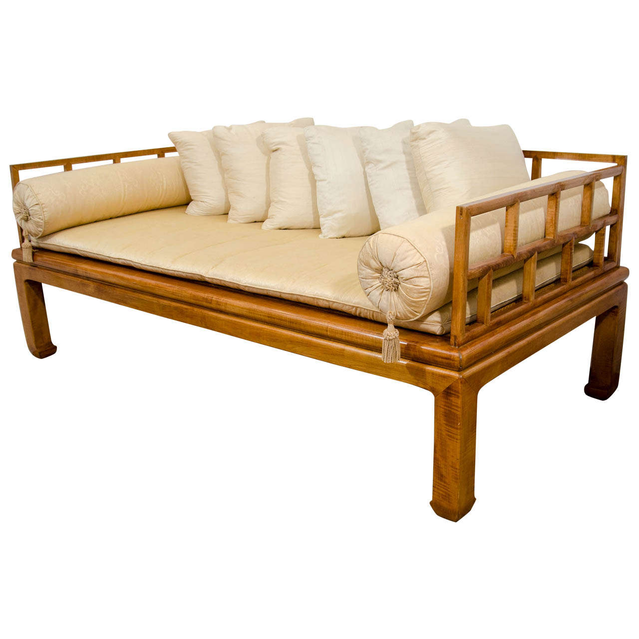 Mid Century Daybed in the Style of Baker Furniture Far East Collection