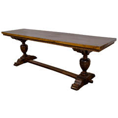 A 19th Century Italian Carved Wood Console or Dining Table