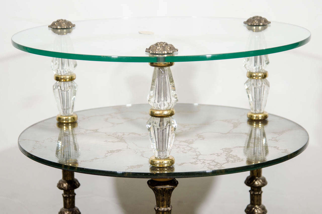 A Pair of Goran Églomisé Hollywood Regency Side Tables at 1stDibs ...