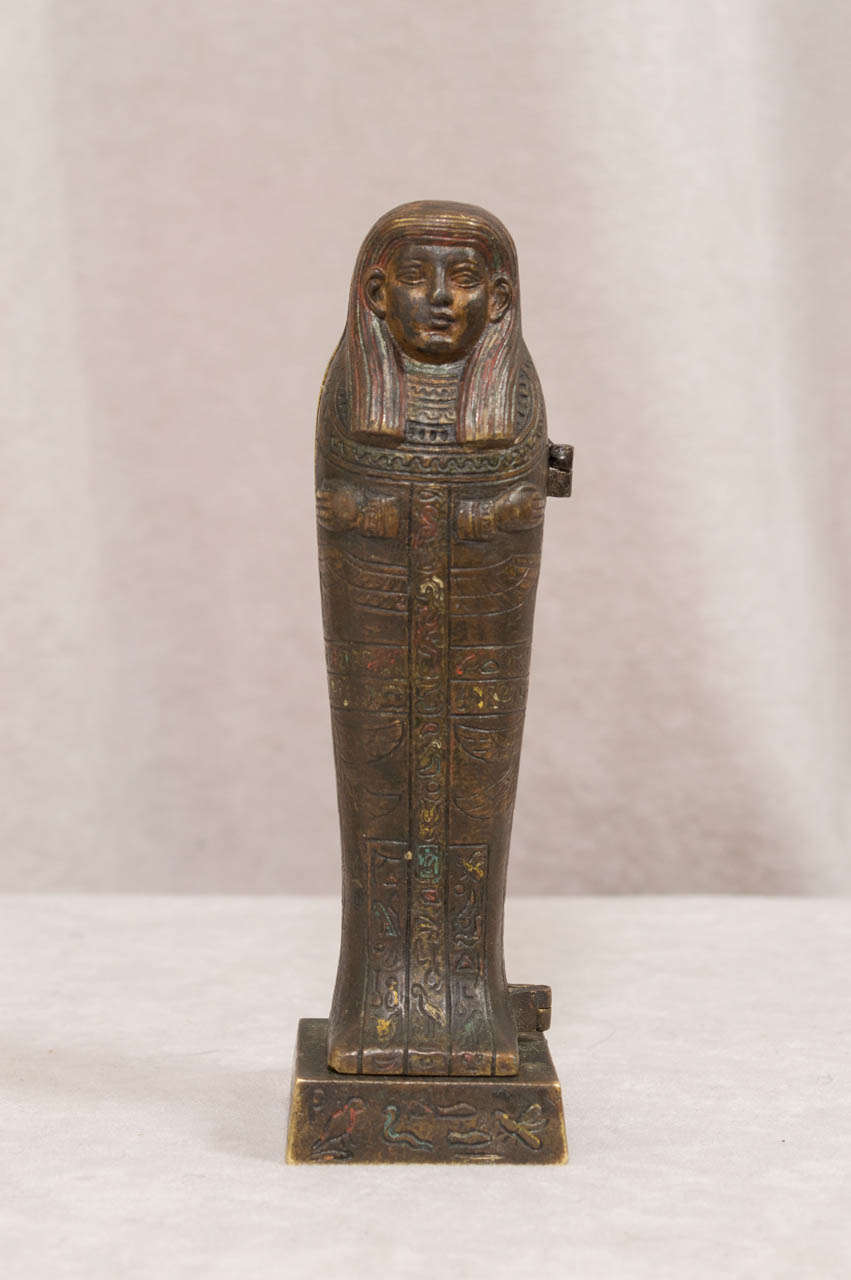 Art Deco Moveable Naughty Vienna Bronze Mummy