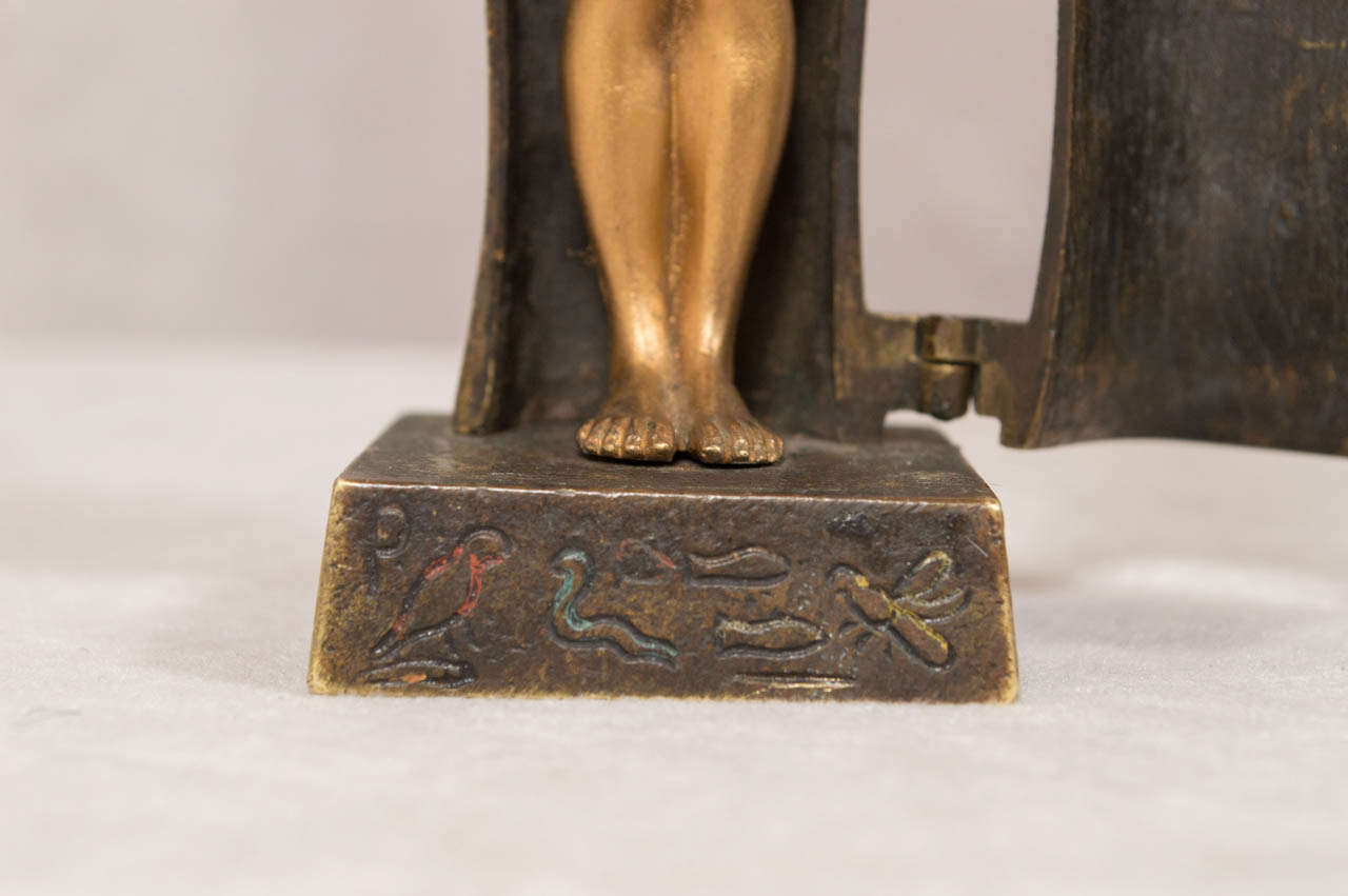 Austrian Moveable Naughty Vienna Bronze Mummy
