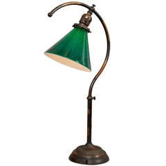 Antique Unusual Desk Lamp Known as the "Question Mark Lamp"