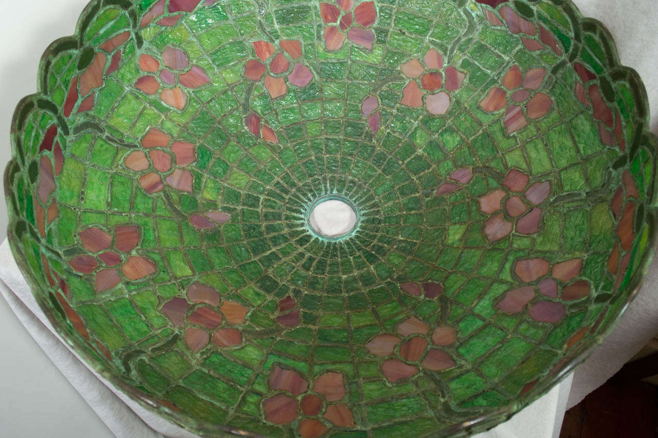 Leaded Glass Table Lamp by Gorham at 1stDibs gorham leaded lamp