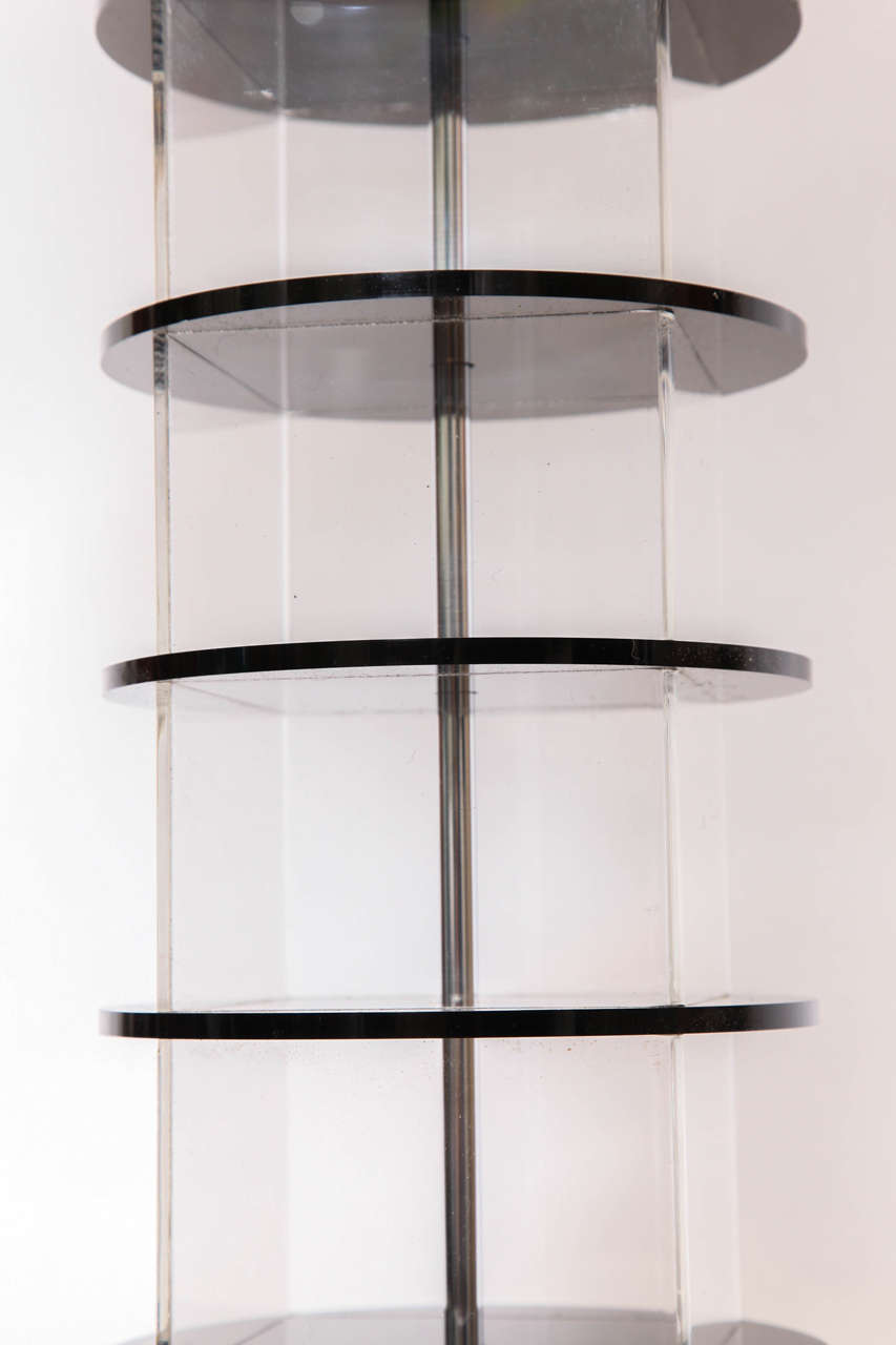 1960s Modernist Architectural Table Lamp by Sciolari 1
