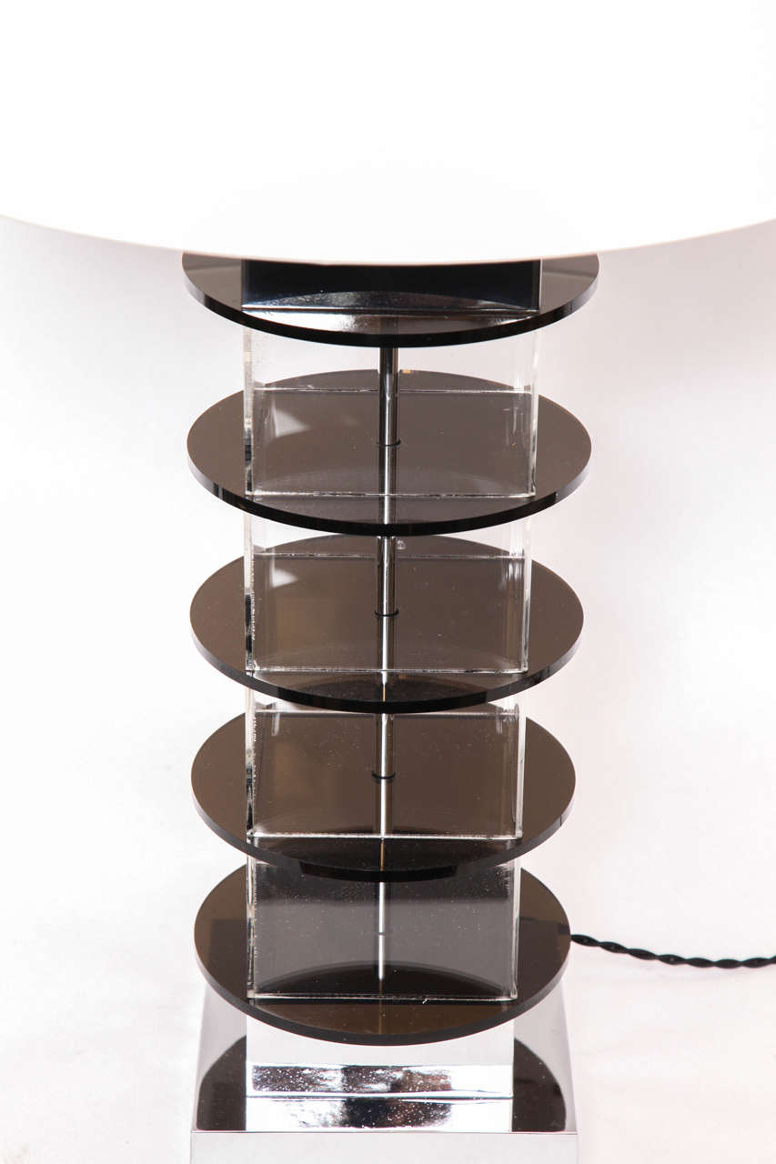 1960s Modernist Architectural Table Lamp by Sciolari 3