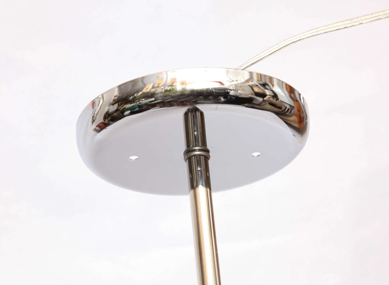 1970s Modernist Lucite and Polished Aluminum Ceiling Fixture 4