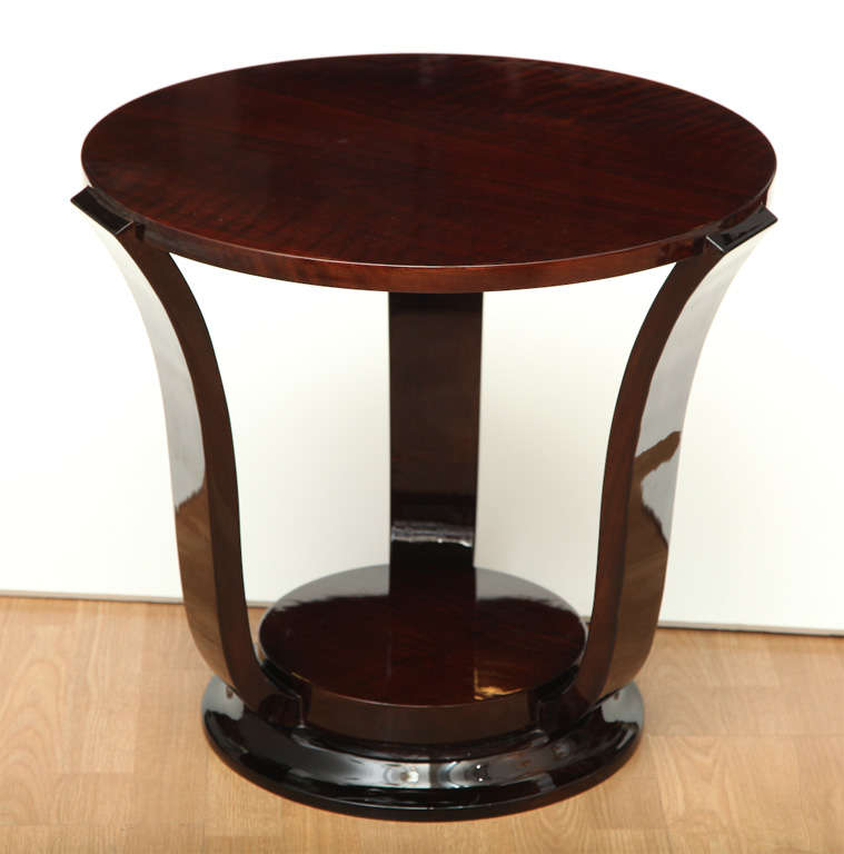 Round Art Deco sidetable.