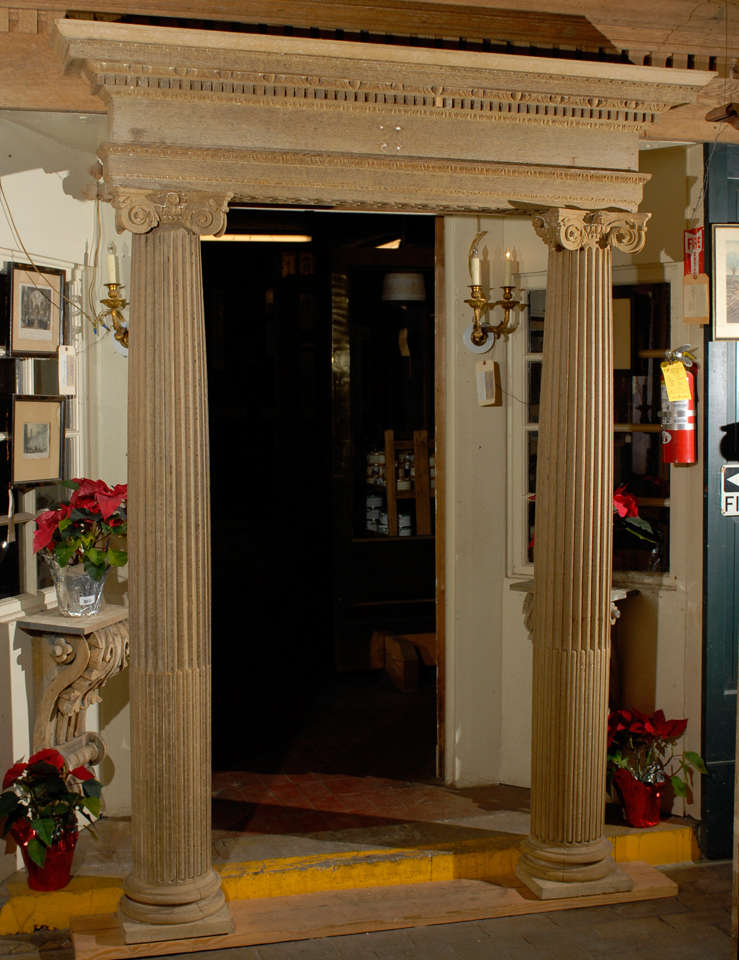 Pr.19th.C English Oak Door Surrounds