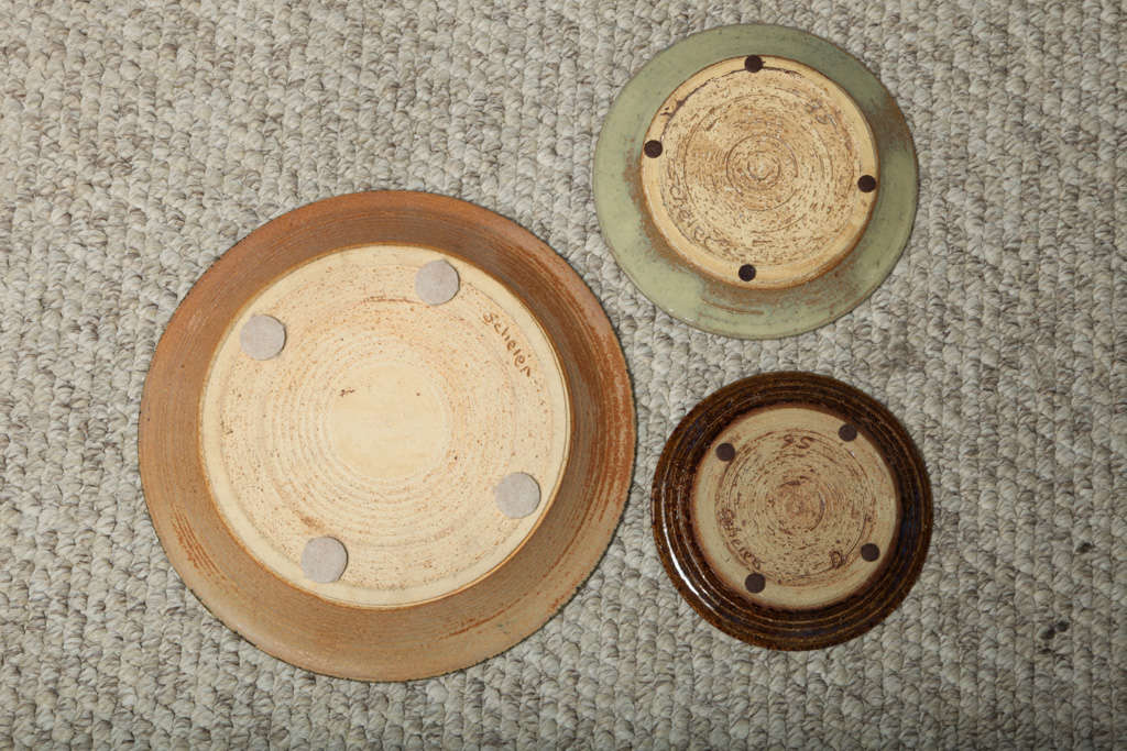 Three-Piece Face Bowls by Edwin & Mary Scheier 2