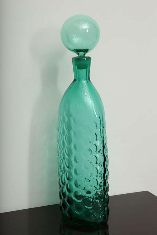No. 6037 Stopper Bottle, Designed by Wayne Husted for Blenko 2