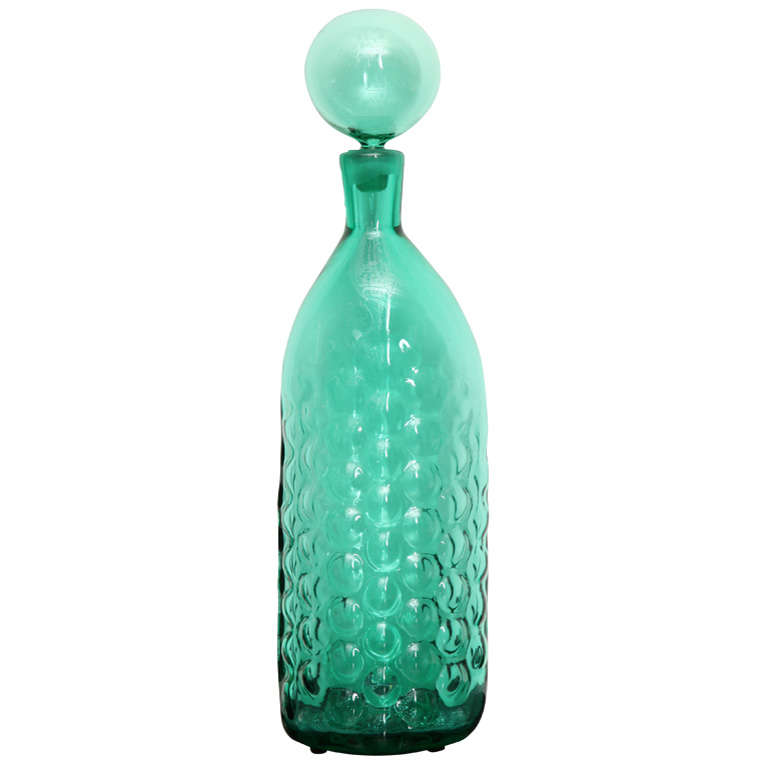 No. 6037 Stopper Bottle, Designed by Wayne Husted for Blenko
