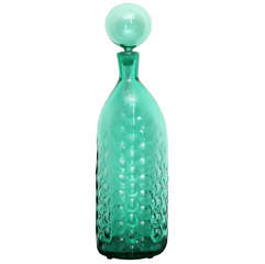 Vintage No. 6037 Stopper Bottle, Designed by Wayne Husted for Blenko