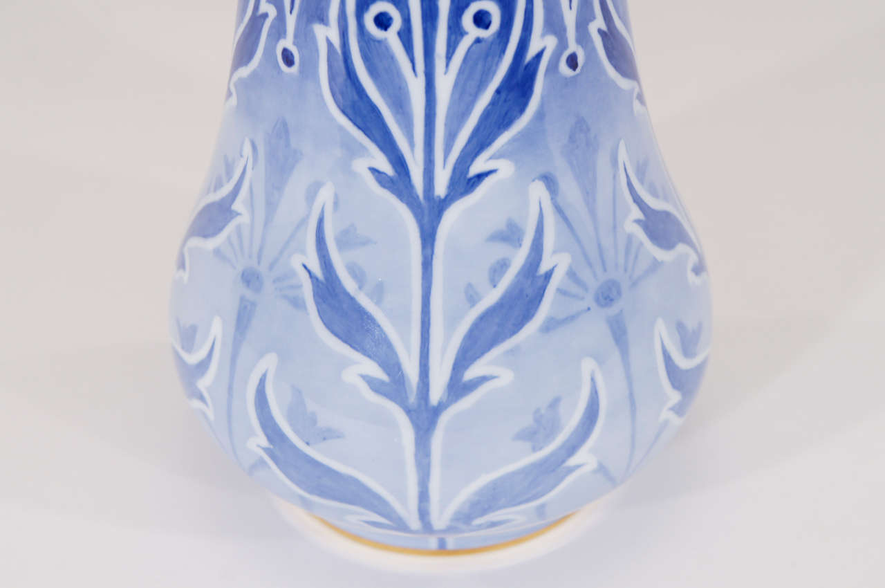 British Doulton Burslem Art Nouveau Vase with Poppies