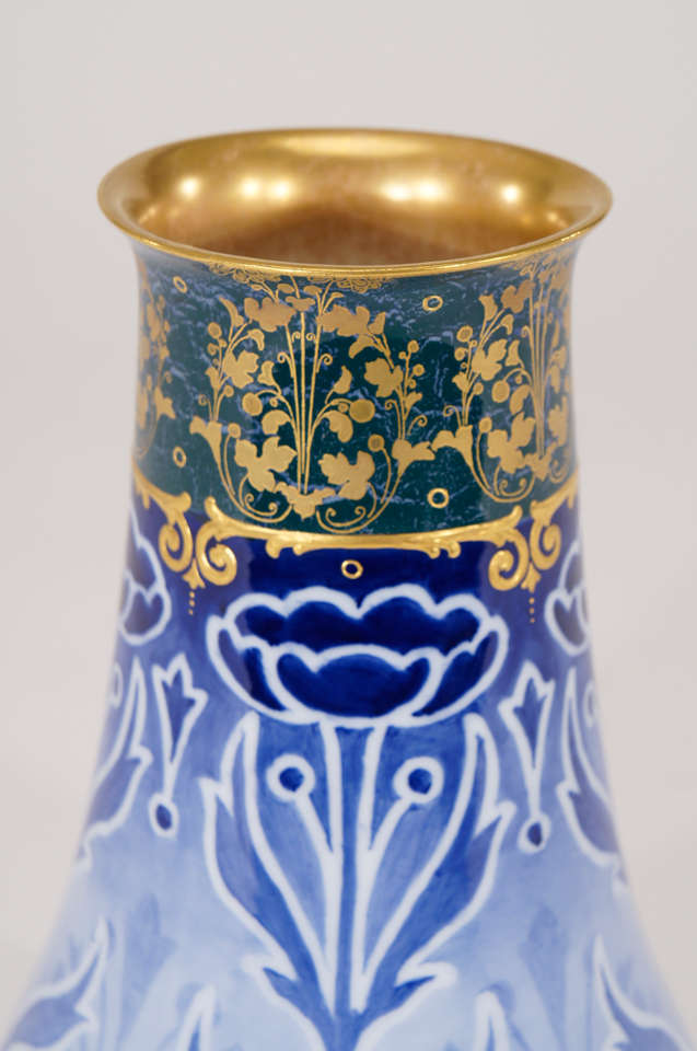 Doulton Burslem Art Nouveau Vase with Poppies at 1stDibs