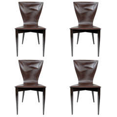Set of Four Carlo Bartoli for Matteograssi Vela Dining Chairs