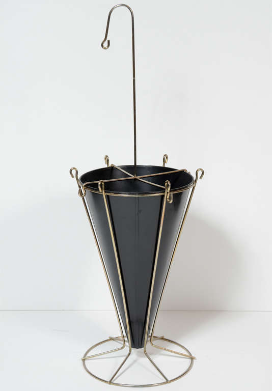 Mid-Century Bakelite & Chrome Umbrella Stand