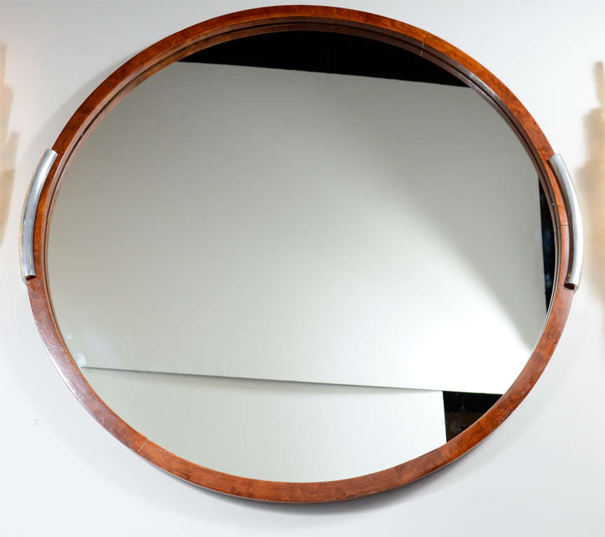 Miroir Art Déco de l'ère de la machine par Donald Deskey