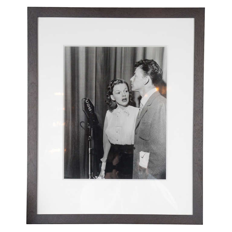 Photograph of Judy Garland and Frank Sinatra