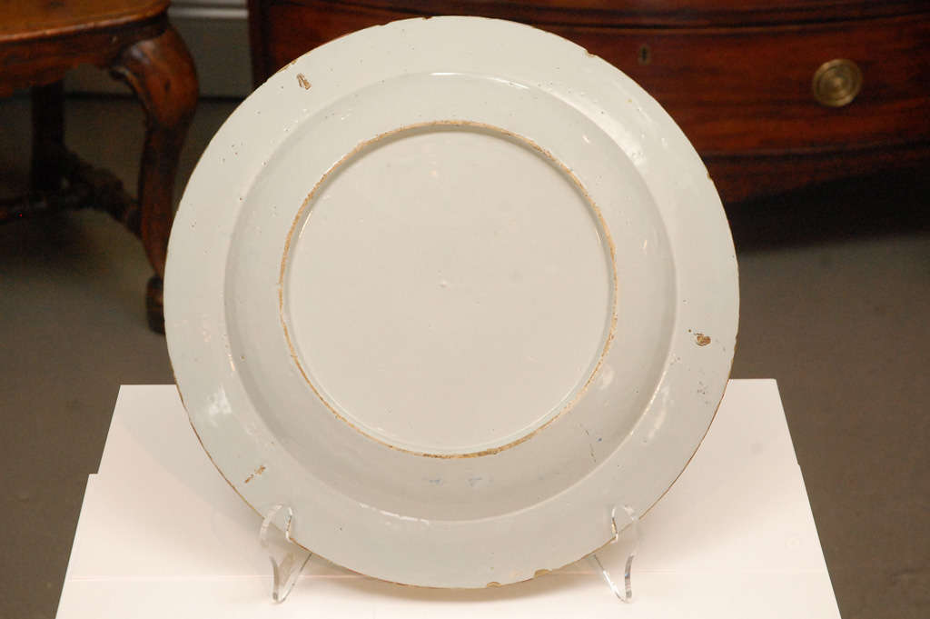 18th C. English Delft Charger