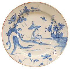 18th C. English Delft Charger