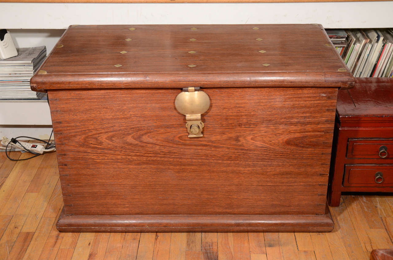 19th century Teak Trunk