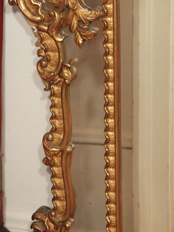 Giltwood 19th c. French Regence Style Mirror