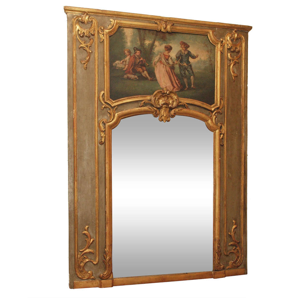 French 19th c. Trumeau Mirror at 1stdibs