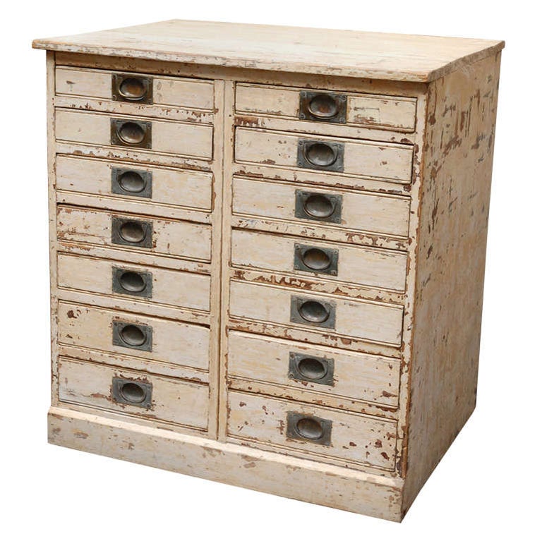 1860er Englisch Sammler Schublade Cabinet Chest im Angebot bei 1stDibs